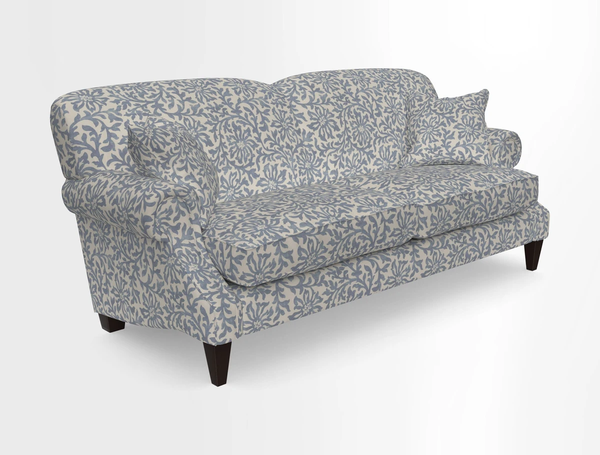 Tangmere 3 Seater Sofa in Floral Linen L'Oiseaux Tapestry 