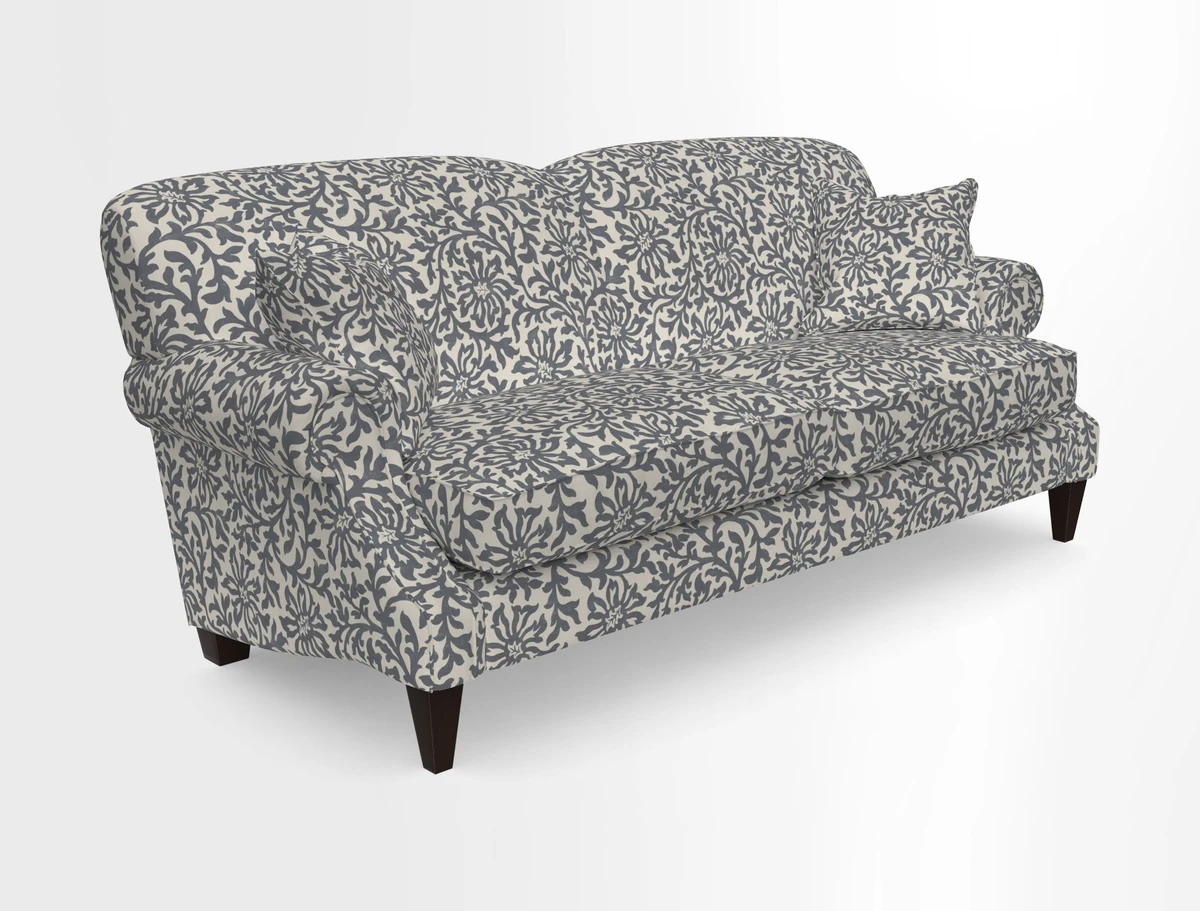 Tangmere 3 Seater Sofa in Floral Linen L'Oiseaux Tapestry 