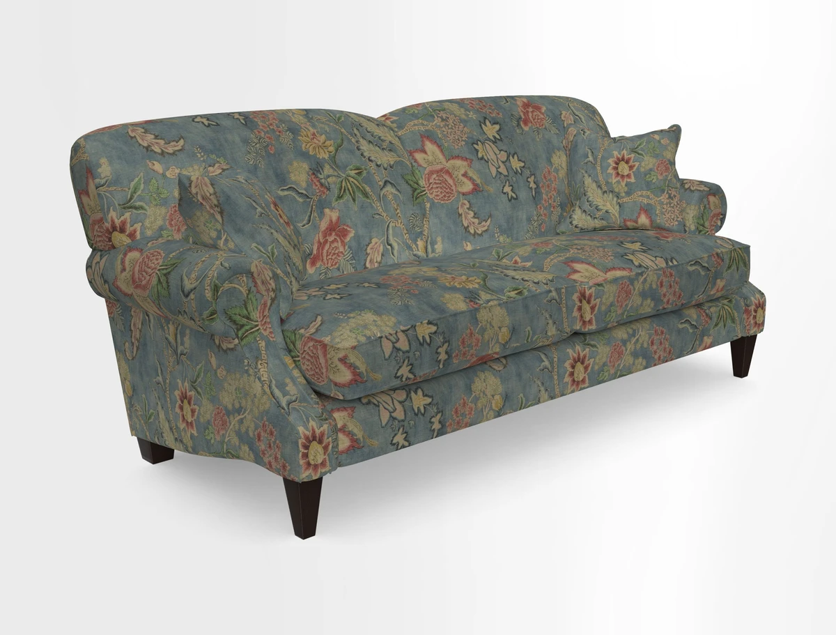 Tangmere 3 Seater Sofa in Floral Linen L'Oiseaux Tapestry 