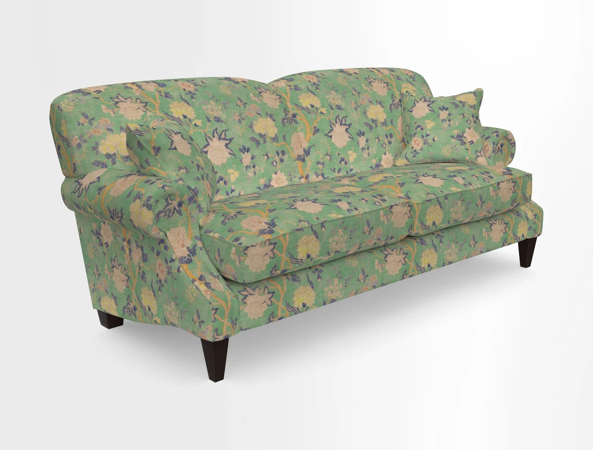 Tangmere 3 Seater Sofa in Floral Linen L'Oiseaux Tapestry 