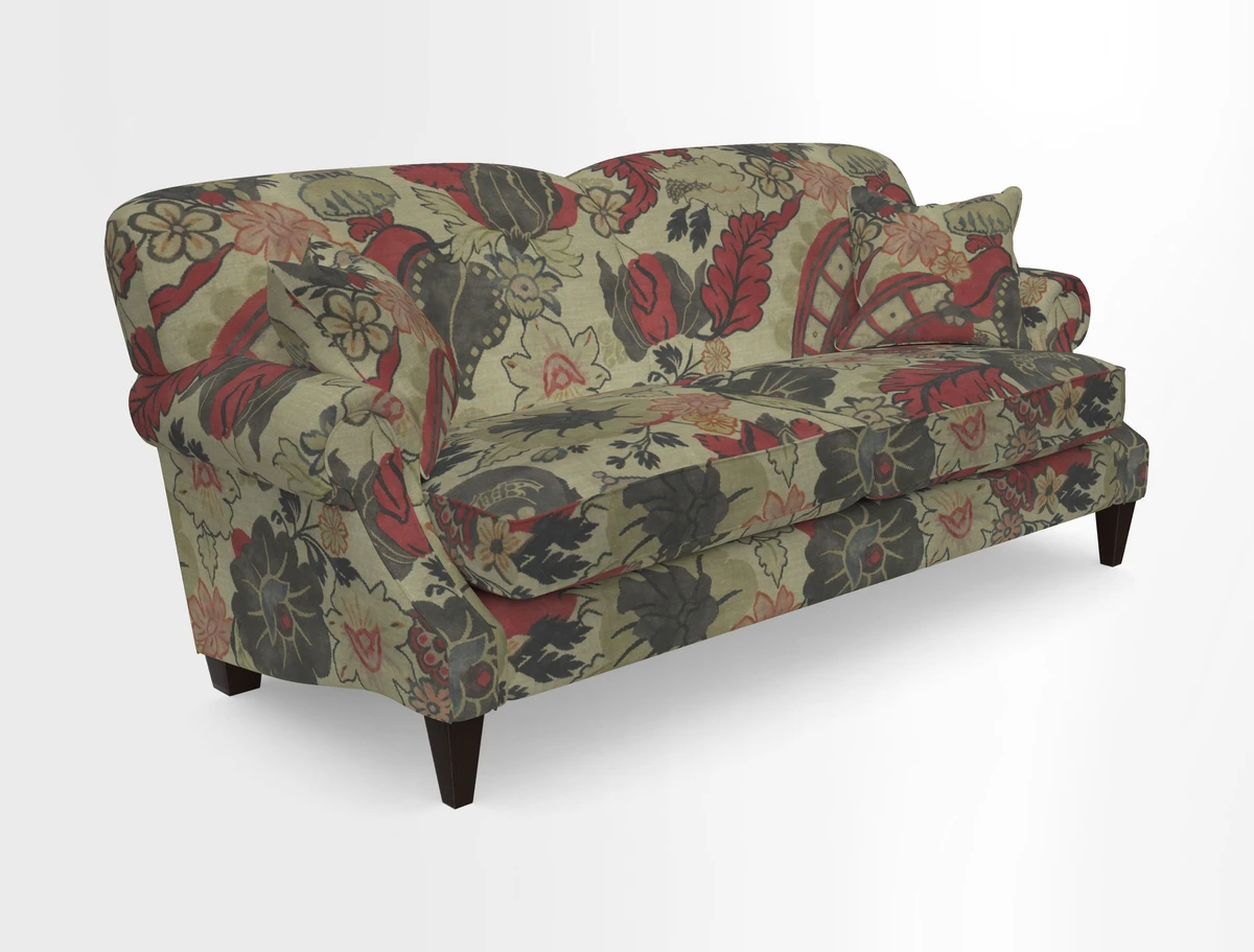 Tangmere 3 Seater Sofa in Floral Linen L'Oiseaux Tapestry 