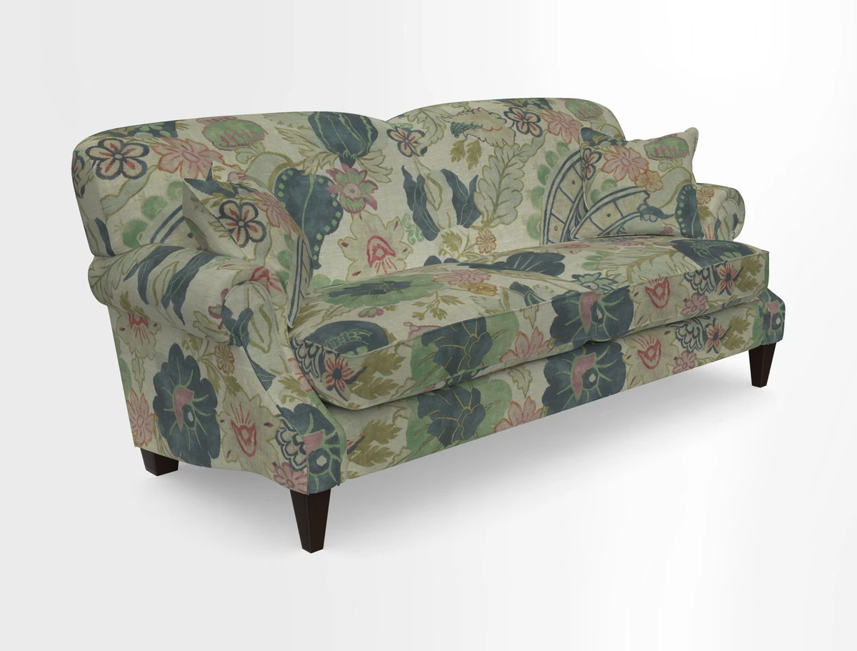 Tangmere 3 Seater Sofa in Floral Linen L'Oiseaux Tapestry 