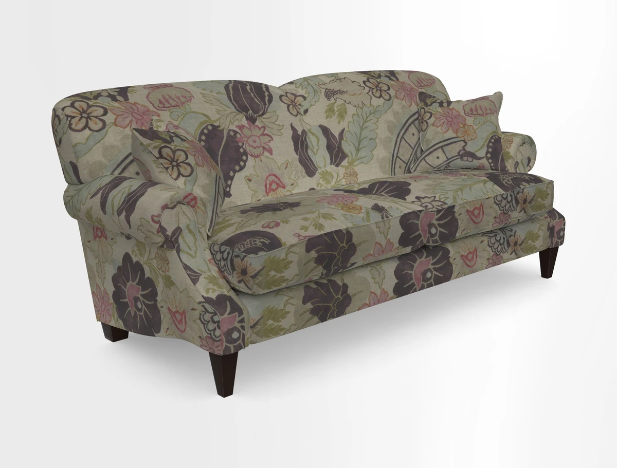 Tangmere 3 Seater Sofa in Floral Linen L'Oiseaux Tapestry 
