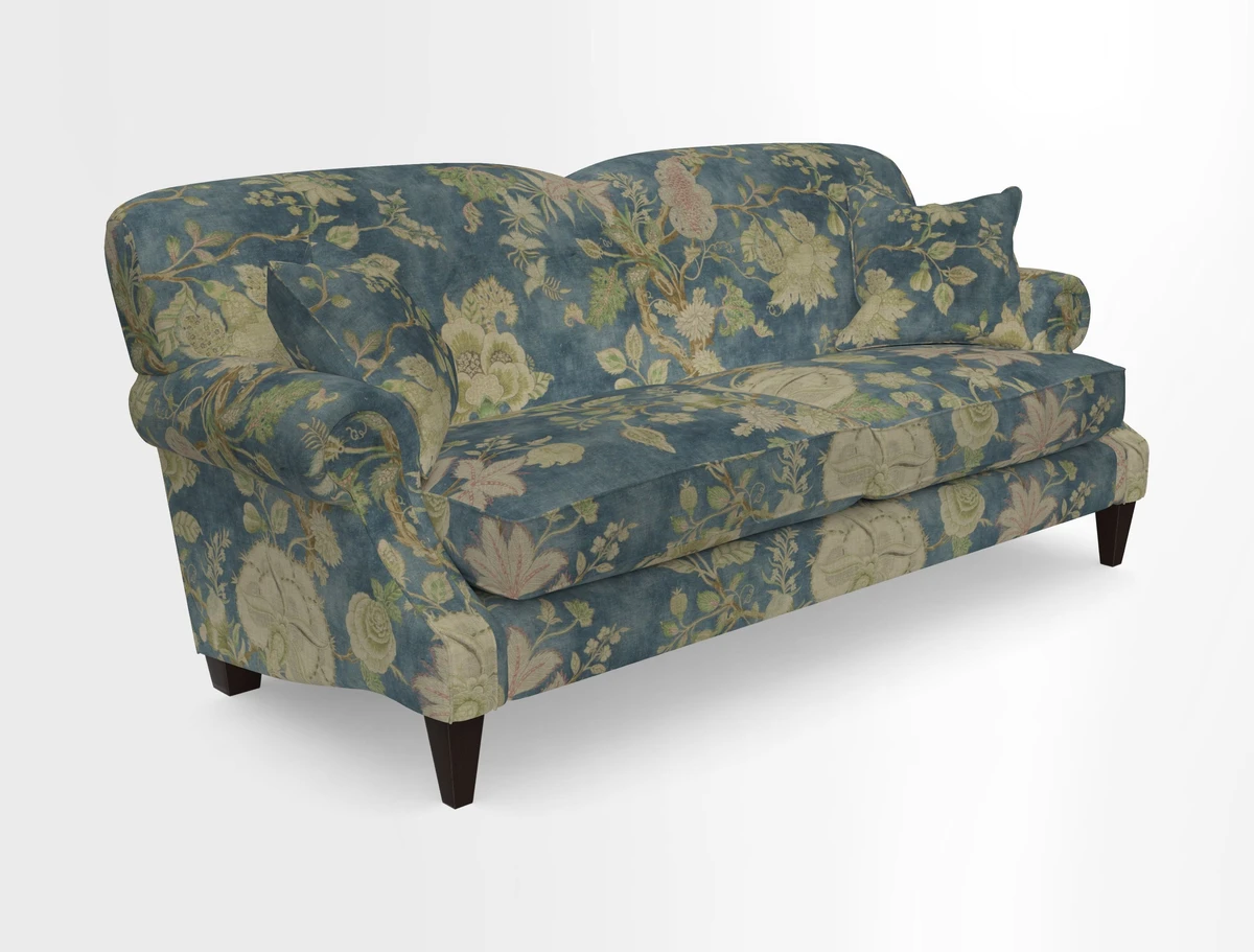 Tangmere 3 Seater Sofa in Floral Linen L'Oiseaux Tapestry 