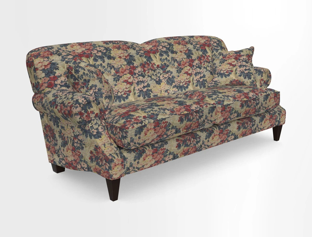 Tangmere 3 Seater Sofa in Floral Linen L'Oiseaux Tapestry 