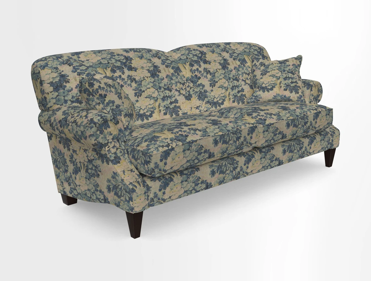 Tangmere 3 Seater Sofa in Floral Linen L'Oiseaux Tapestry 