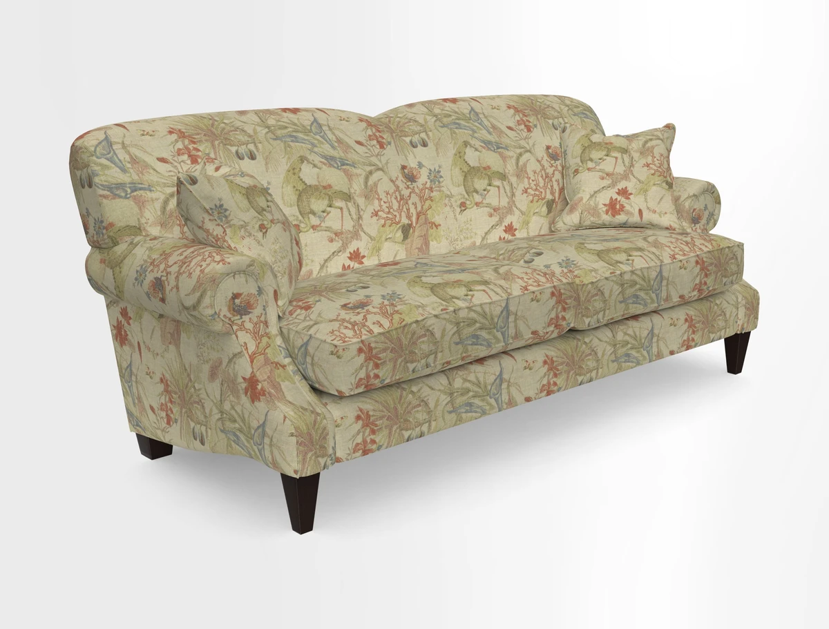 Tangmere 3 Seater Sofa in Floral Linen L'Oiseaux Tapestry 