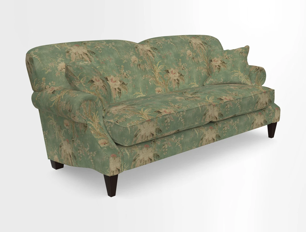 Tangmere 3 Seater Sofa in Floral Linen L'Oiseaux Tapestry 