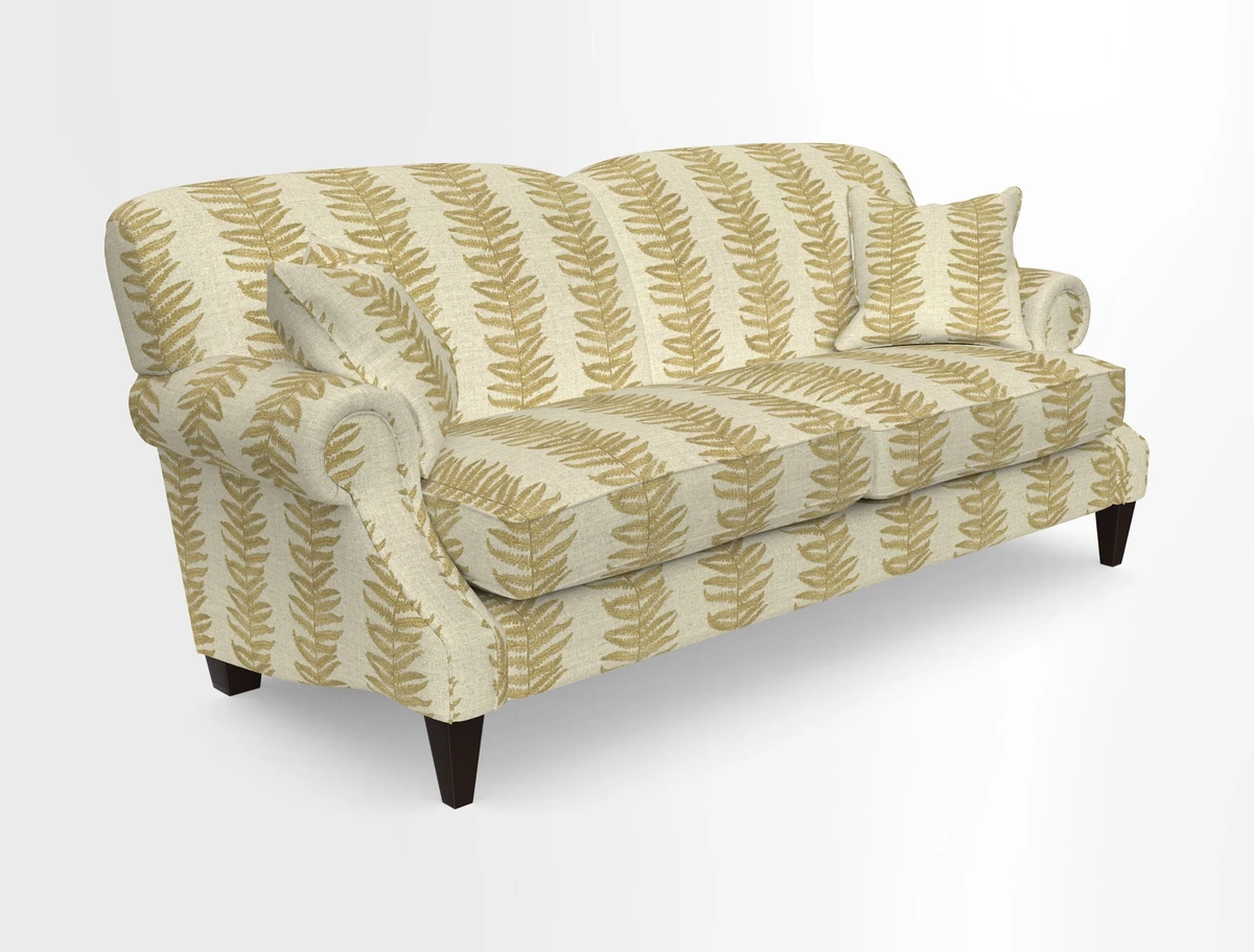 Tangmere 3 Seater Sofa in Floral Linen L'Oiseaux Tapestry 