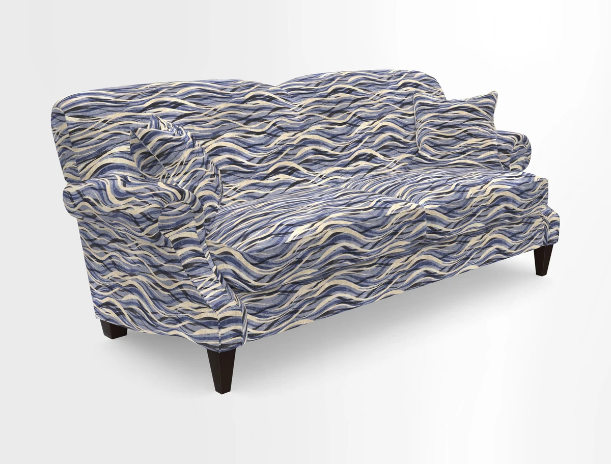 Tangmere 3 Seater Sofa in Floral Linen L'Oiseaux Tapestry 