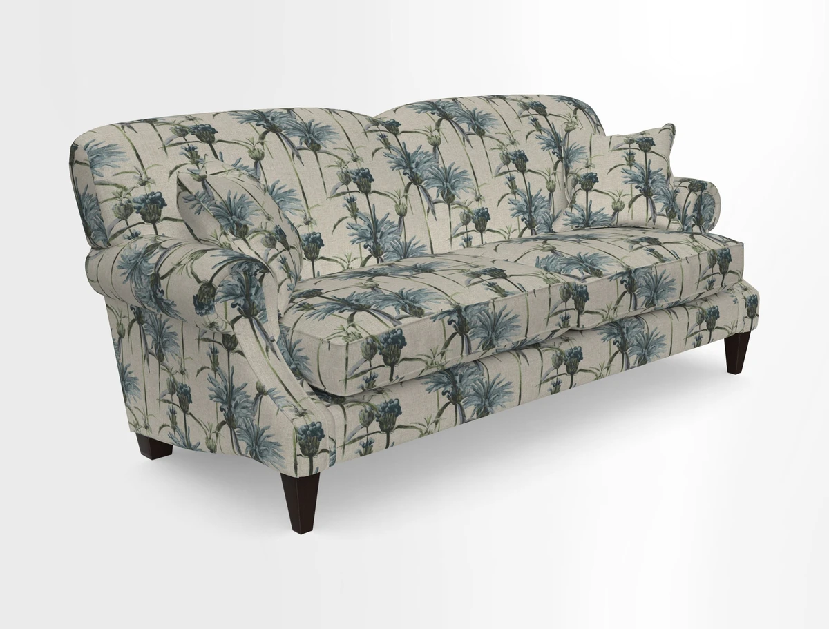 Tangmere 3 Seater Sofa in Floral Linen L'Oiseaux Tapestry 