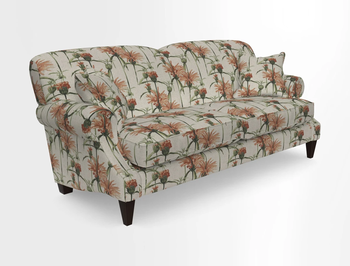 Tangmere 3 Seater Sofa in Floral Linen L'Oiseaux Tapestry 