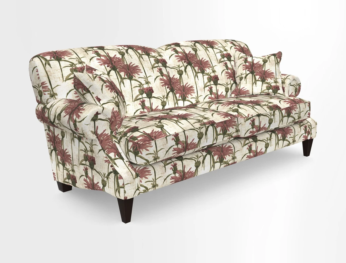 Tangmere 3 Seater Sofa in Floral Linen L'Oiseaux Tapestry 