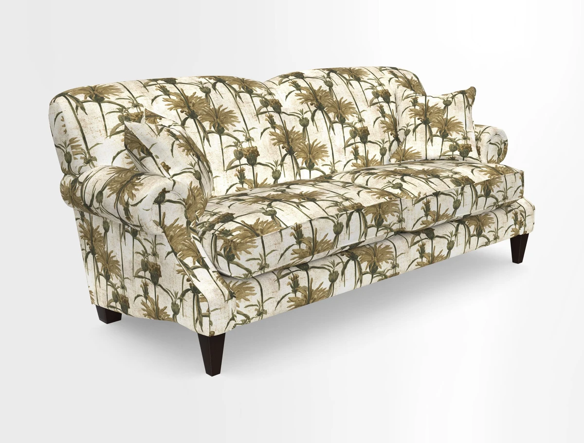 Tangmere 3 Seater Sofa in Floral Linen L'Oiseaux Tapestry 