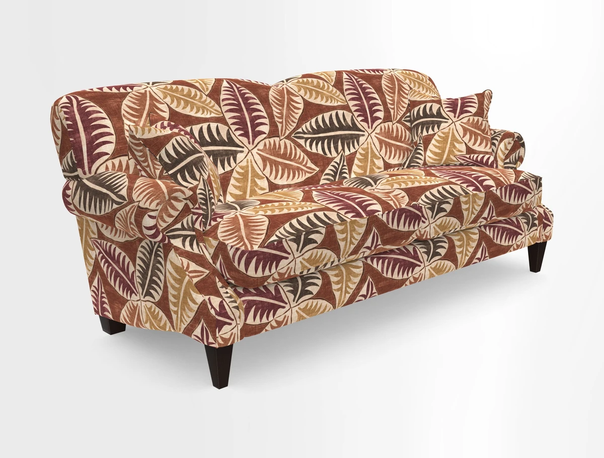 Tangmere 3 Seater Sofa in Floral Linen L'Oiseaux Tapestry 