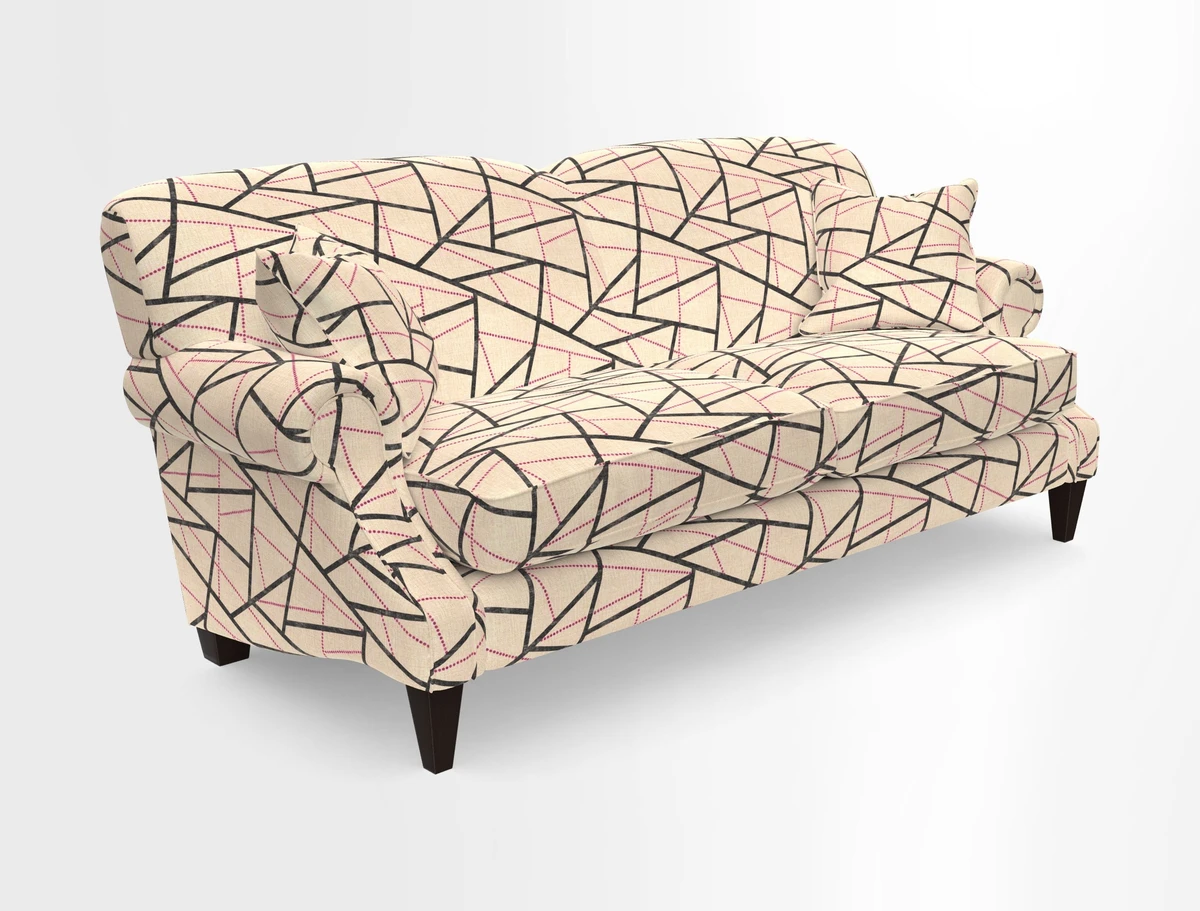 Tangmere 3 Seater Sofa in Floral Linen L'Oiseaux Tapestry 