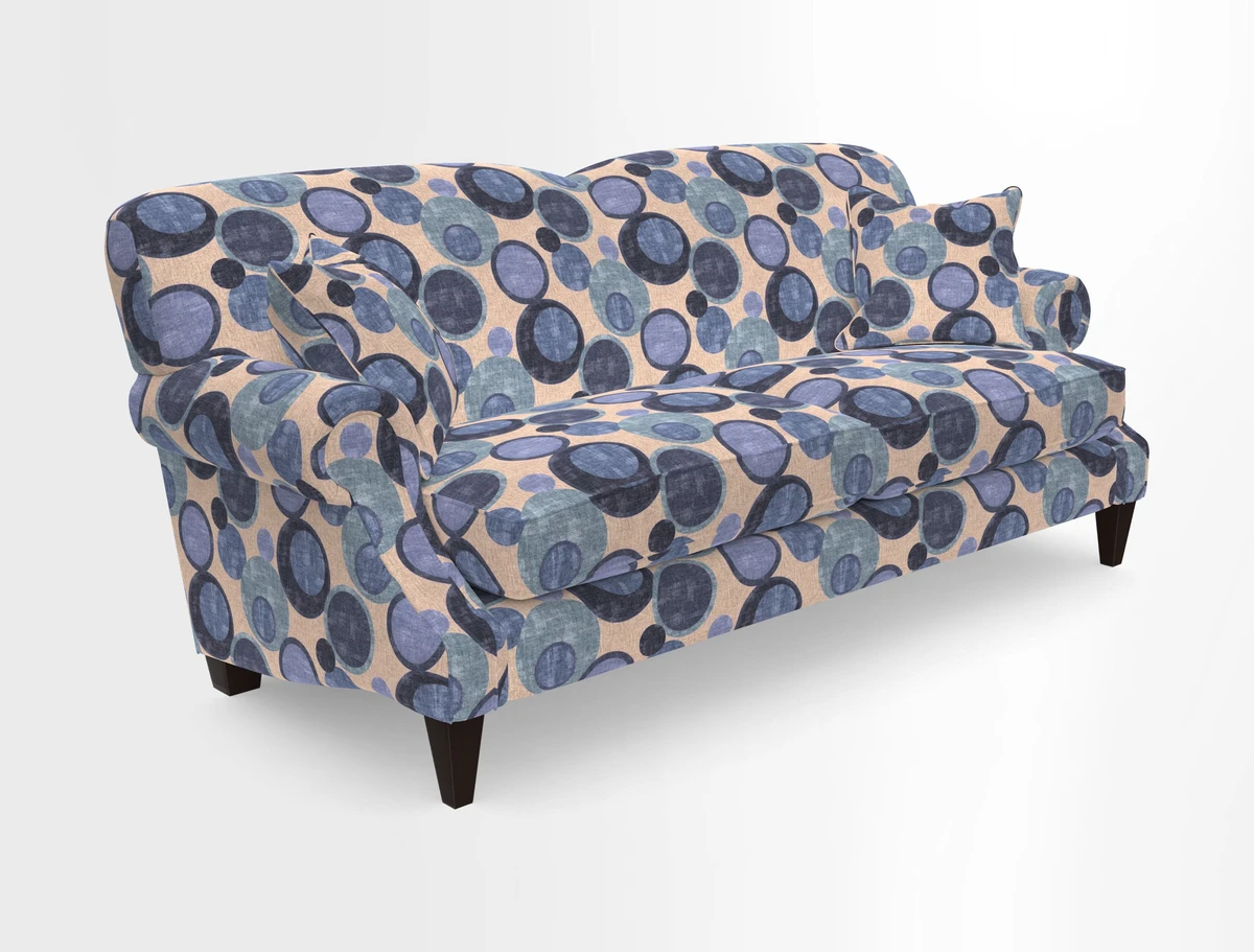 Tangmere 3 Seater Sofa in Floral Linen L'Oiseaux Tapestry 