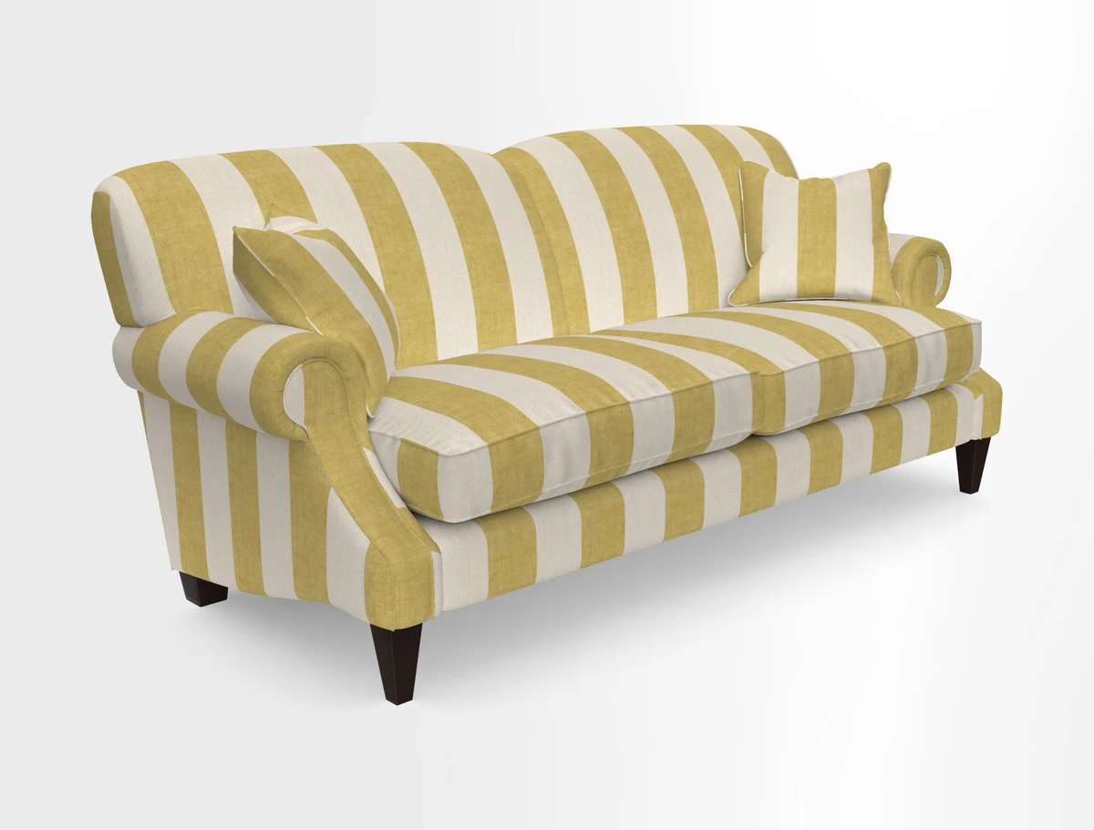 Tangmere 3 Seater Sofa in Floral Linen L'Oiseaux Tapestry 