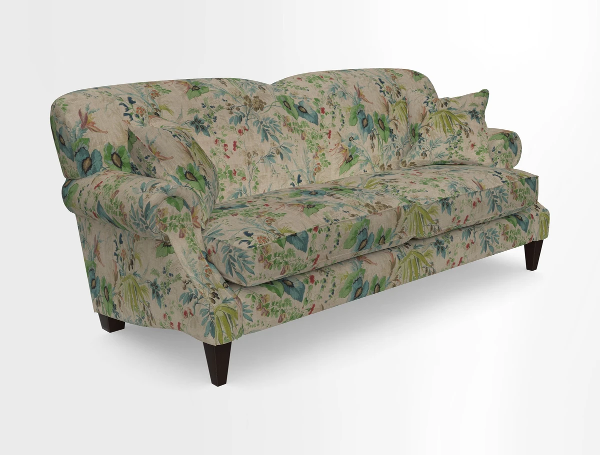 Tangmere 3 Seater Sofa in Floral Linen L'Oiseaux Tapestry 