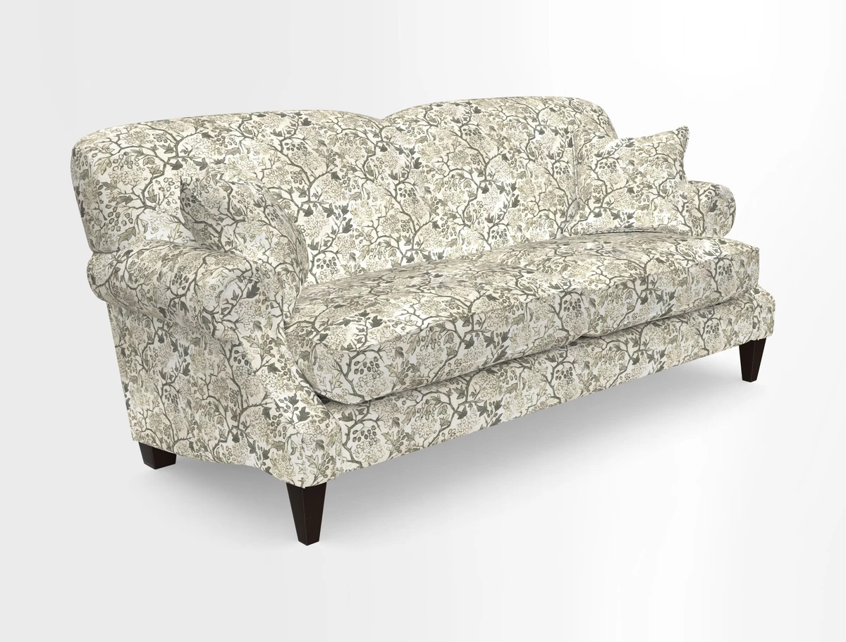 Tangmere 3 Seater Sofa in Floral Linen L'Oiseaux Tapestry 