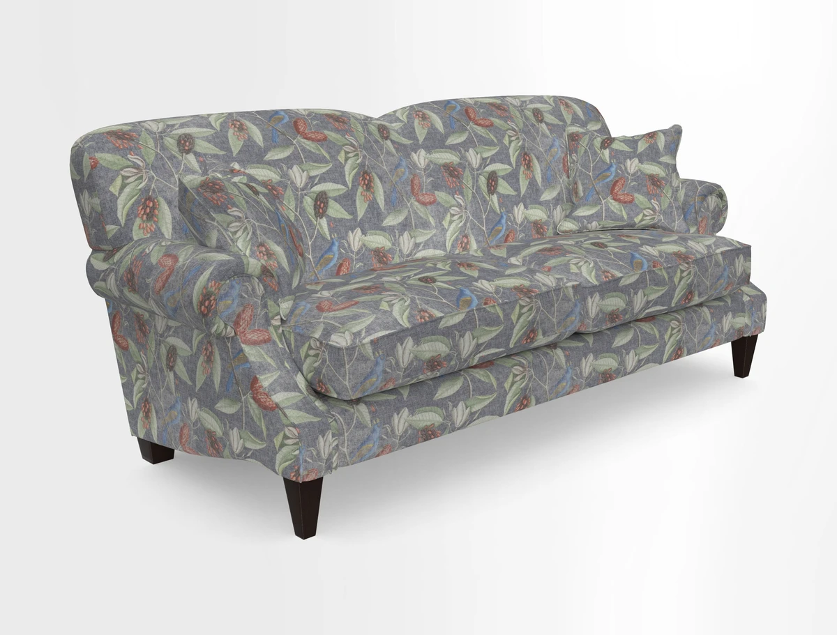 Tangmere 3 Seater Sofa in Floral Linen L'Oiseaux Tapestry 