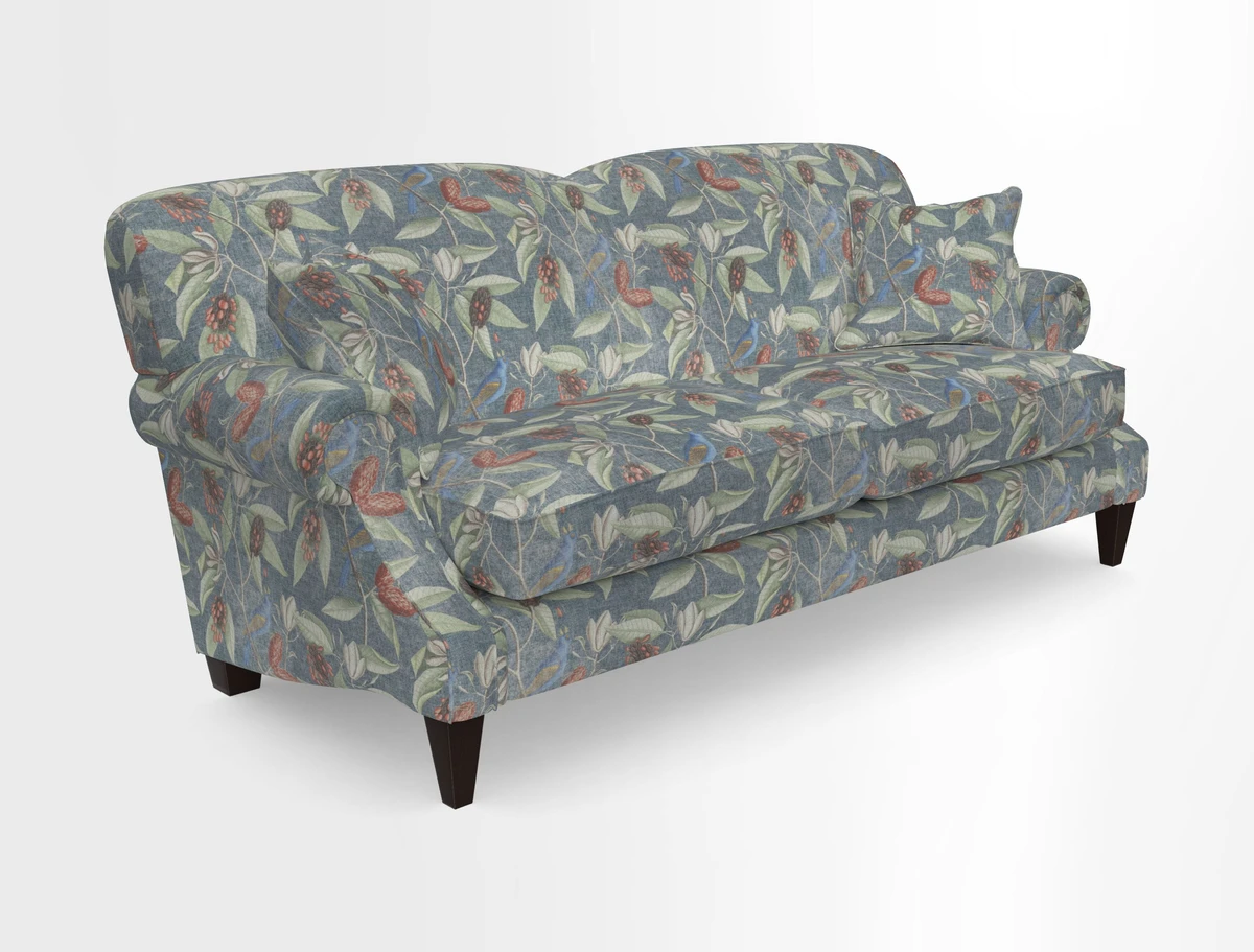 Tangmere 3 Seater Sofa in Floral Linen L'Oiseaux Tapestry 