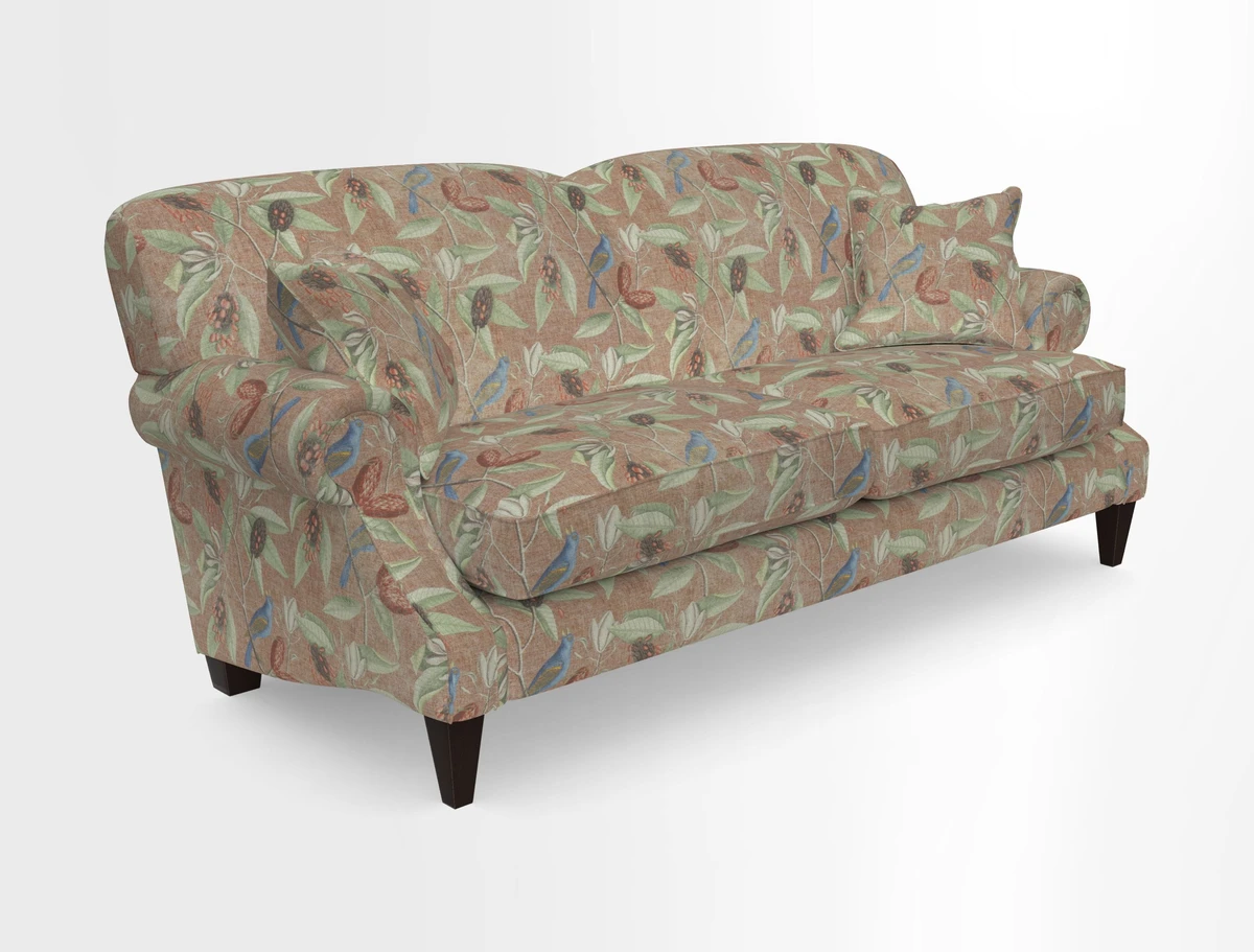 Tangmere 3 Seater Sofa in Floral Linen L'Oiseaux Tapestry 