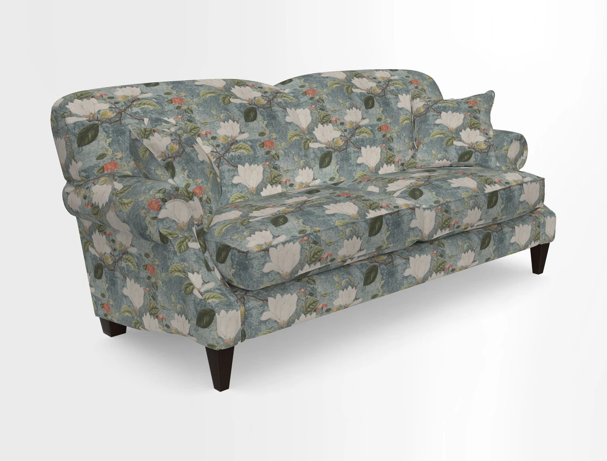 Tangmere 3 Seater Sofa in Floral Linen L'Oiseaux Tapestry 
