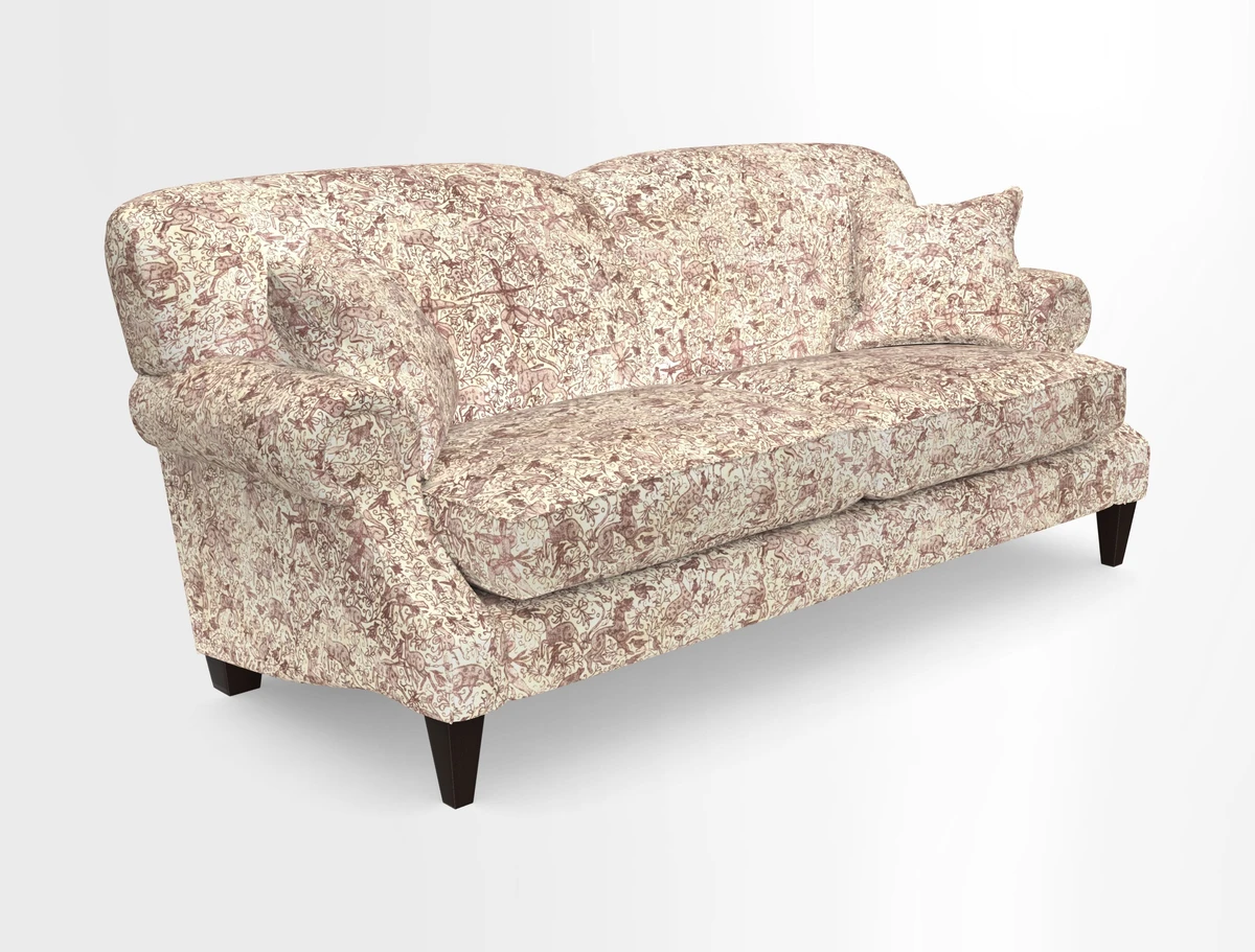 Tangmere 3 Seater Sofa in Floral Linen L'Oiseaux Tapestry 