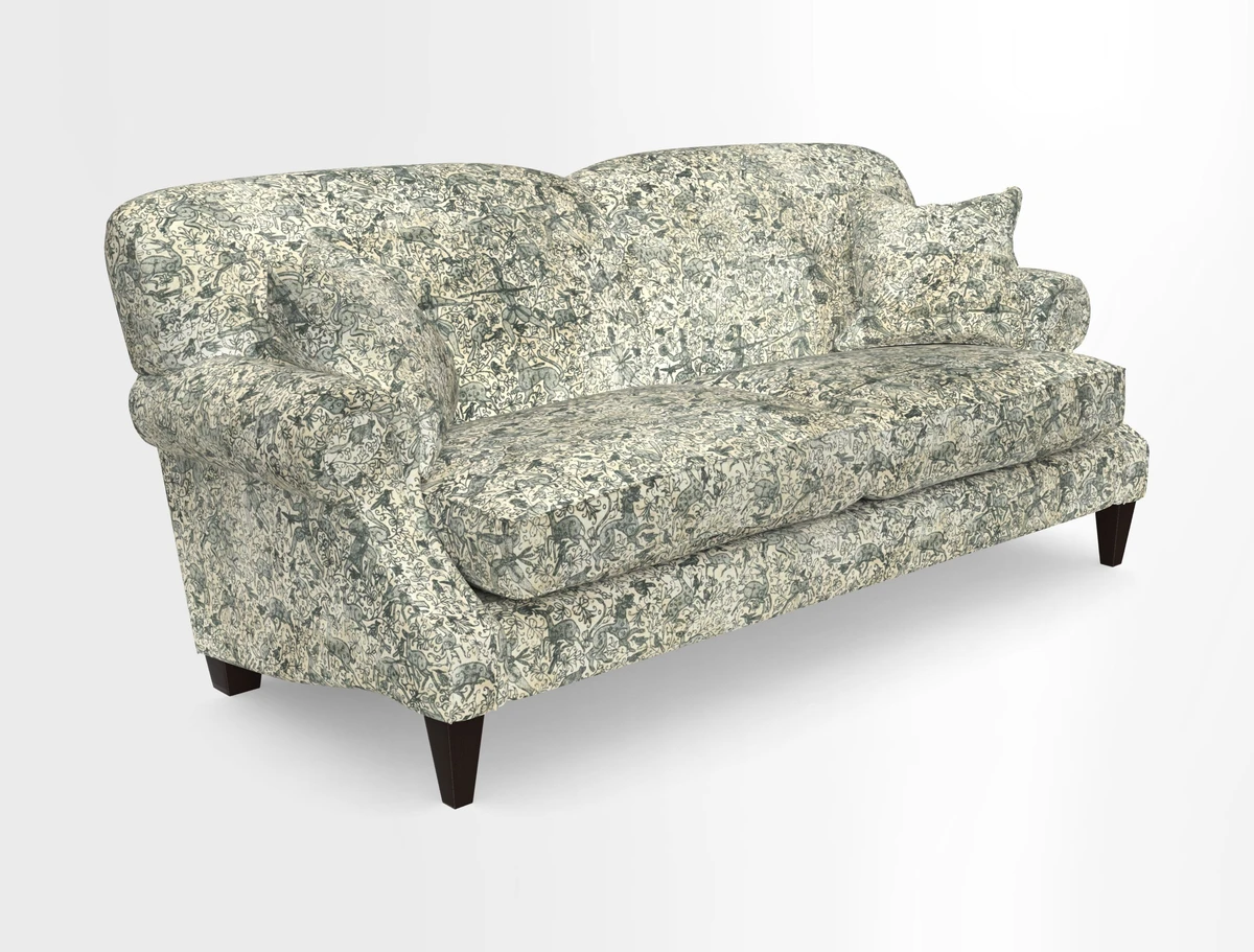 Tangmere 3 Seater Sofa in Floral Linen L'Oiseaux Tapestry 