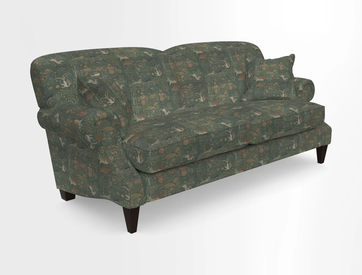 Tangmere 3 Seater Sofa in Floral Linen L'Oiseaux Tapestry 