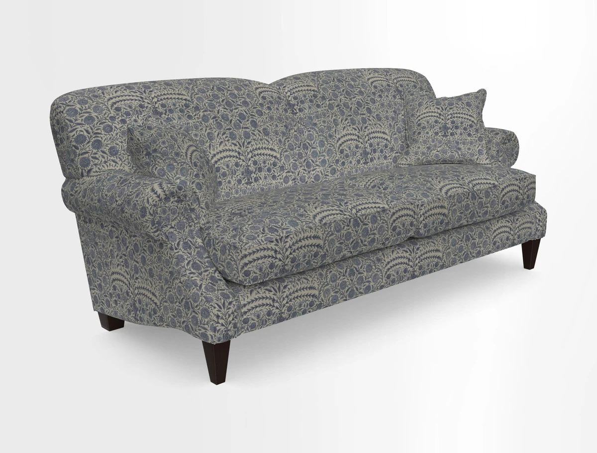 Tangmere 3 Seater Sofa in Floral Linen L'Oiseaux Tapestry 