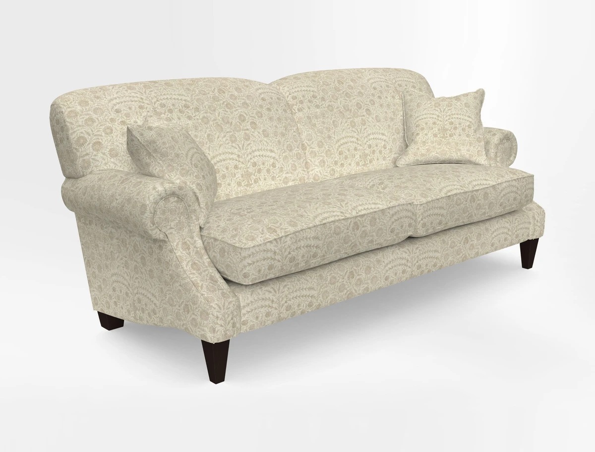 Tangmere 3 Seater Sofa in Floral Linen L'Oiseaux Tapestry 