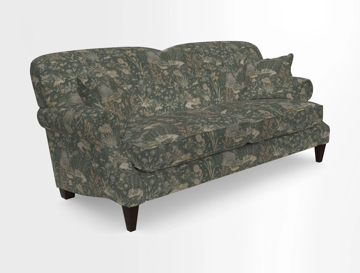 Tangmere 3 Seater Sofa in Floral Linen L'Oiseaux Tapestry 