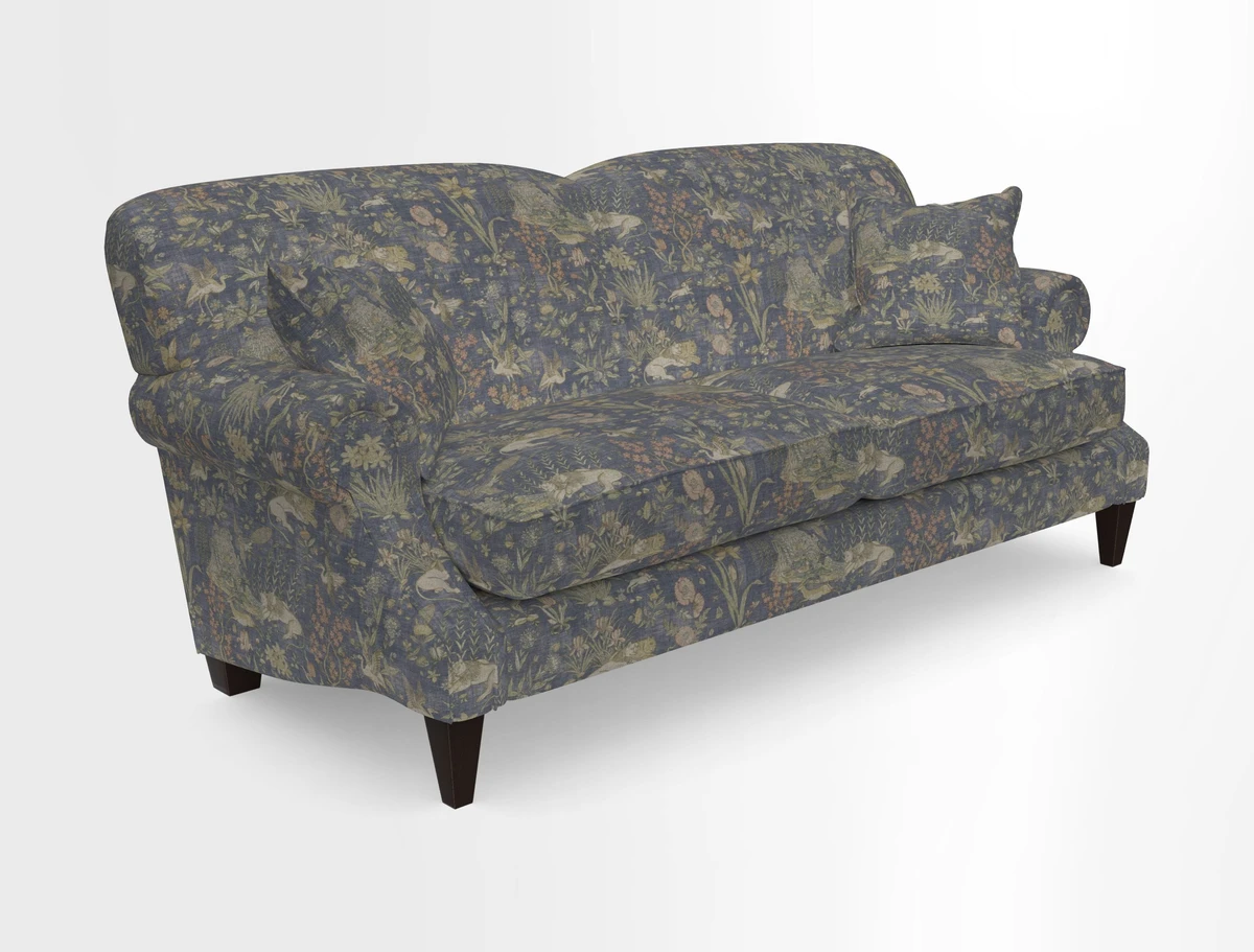 Tangmere 3 Seater Sofa in Floral Linen L'Oiseaux Tapestry 