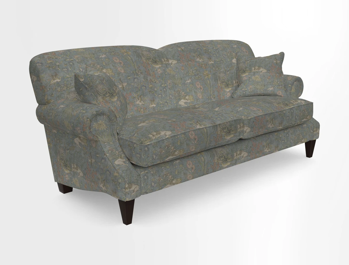Tangmere 3 Seater Sofa in Floral Linen L'Oiseaux Tapestry 