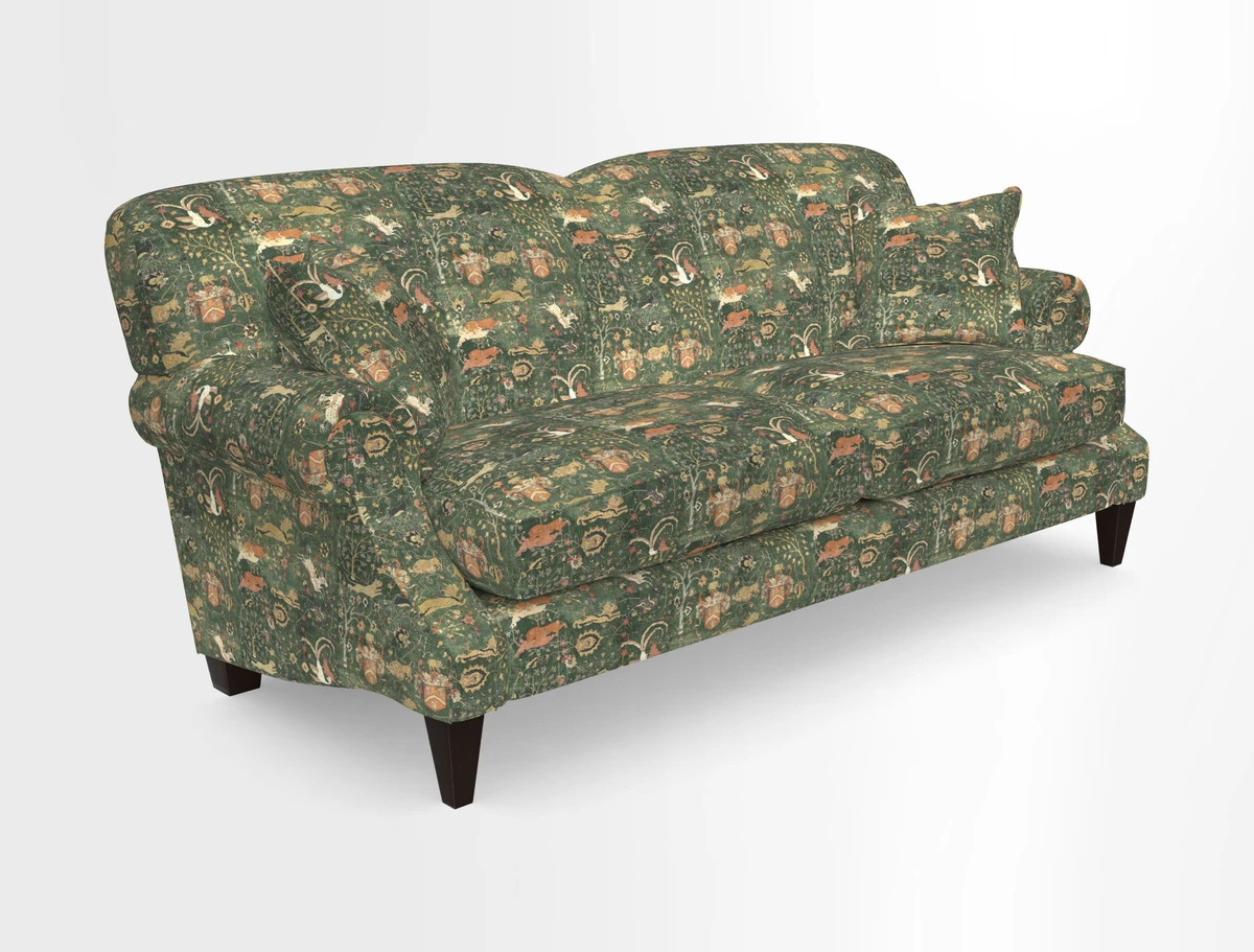 Tangmere 3 Seater Sofa in Floral Linen L'Oiseaux Tapestry 