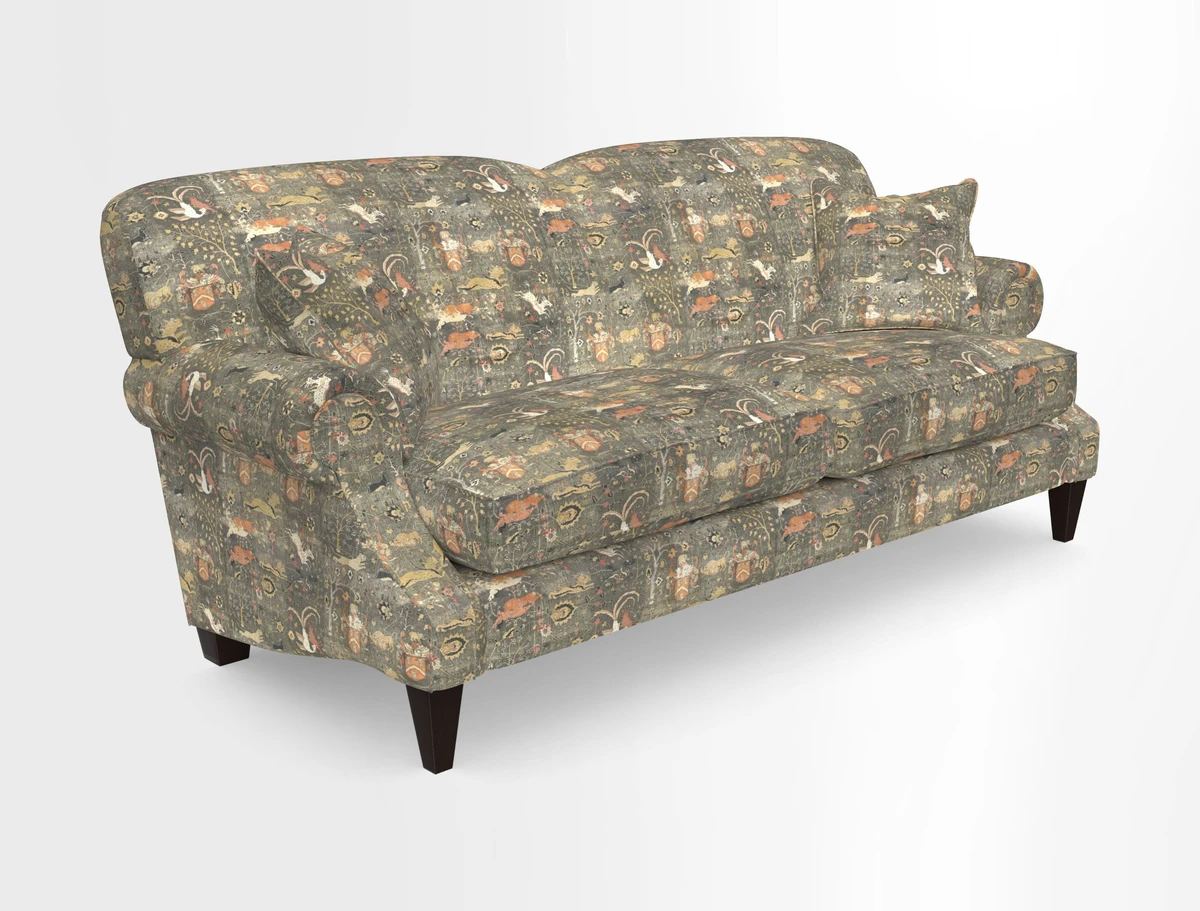 Tangmere 3 Seater Sofa in Floral Linen L'Oiseaux Tapestry 