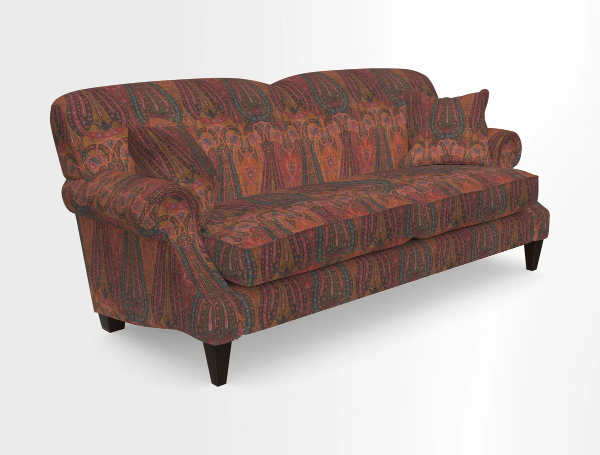 Tangmere 3 Seater Sofa in Floral Linen L'Oiseaux Tapestry 