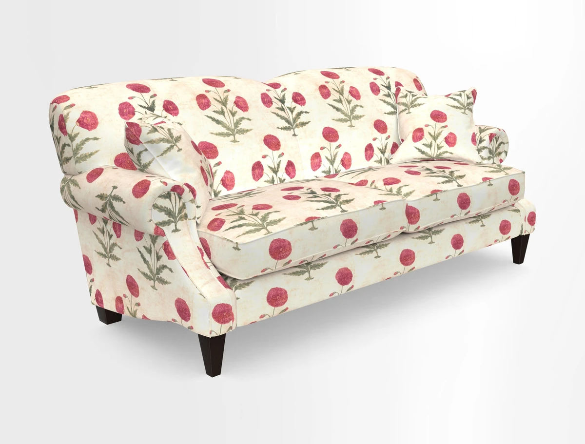 Tangmere 3 Seater Sofa in Floral Linen L'Oiseaux Tapestry 