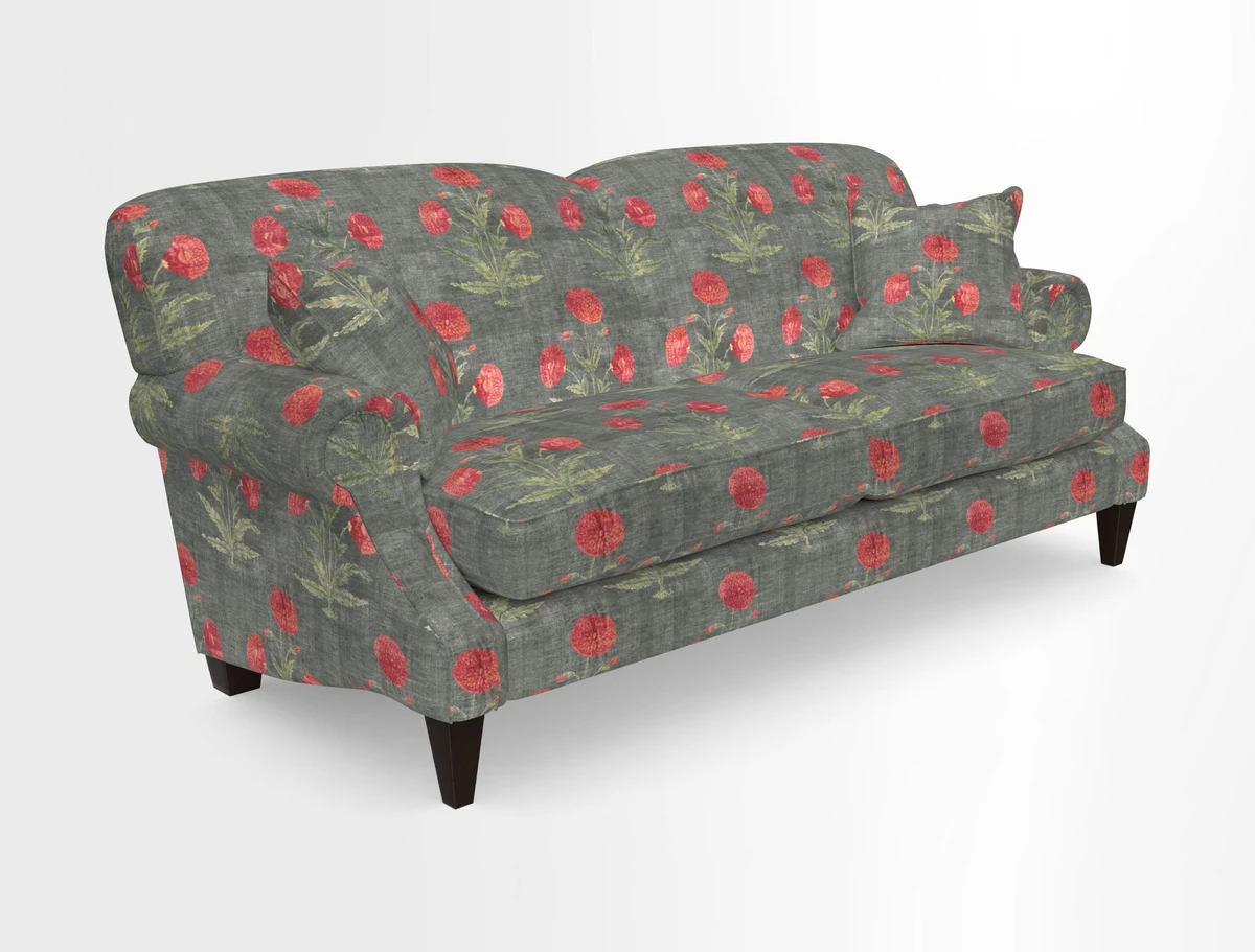 Tangmere 3 Seater Sofa in Floral Linen L'Oiseaux Tapestry 
