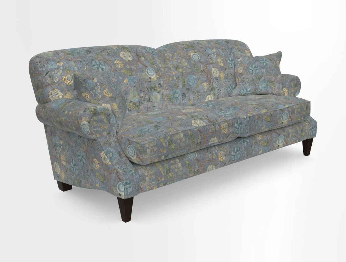 Tangmere 3 Seater Sofa in Floral Linen L'Oiseaux Tapestry 