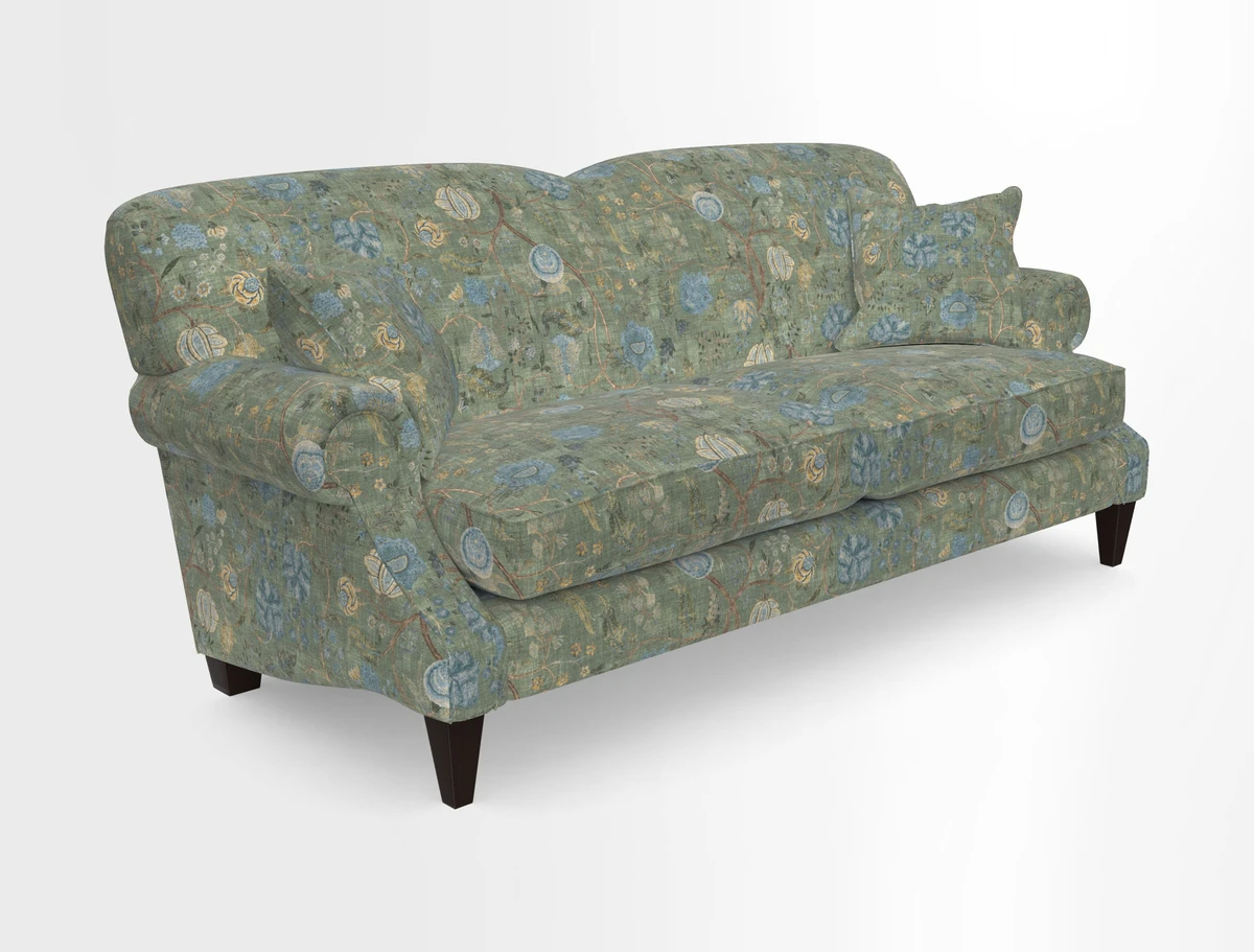 Tangmere 3 Seater Sofa in Floral Linen L'Oiseaux Tapestry 