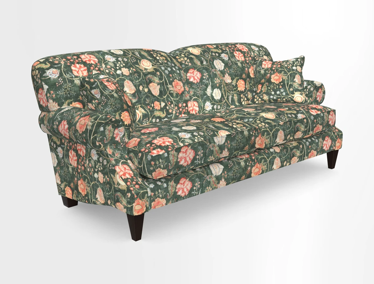 Tangmere 3 Seater Sofa in Floral Linen L'Oiseaux Tapestry 