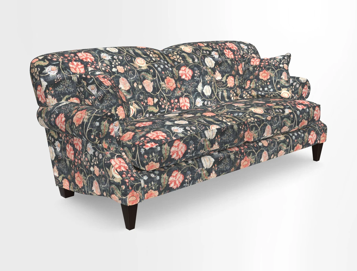 Tangmere 3 Seater Sofa in Floral Linen L'Oiseaux Tapestry 
