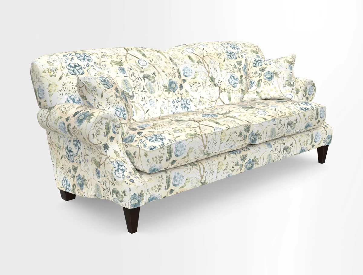 Tangmere 3 Seater Sofa in Floral Linen L'Oiseaux Tapestry 