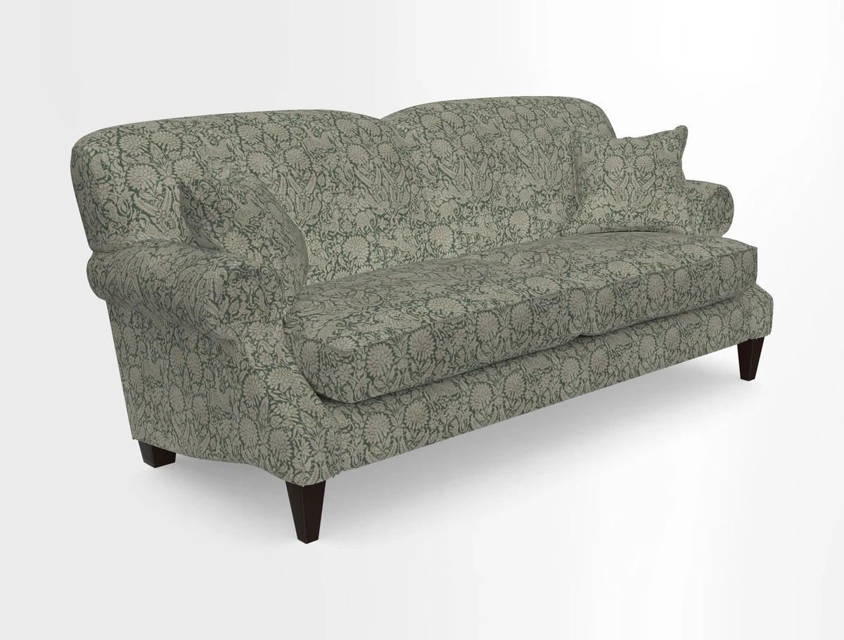 Tangmere 3 Seater Sofa in Floral Linen L'Oiseaux Tapestry 
