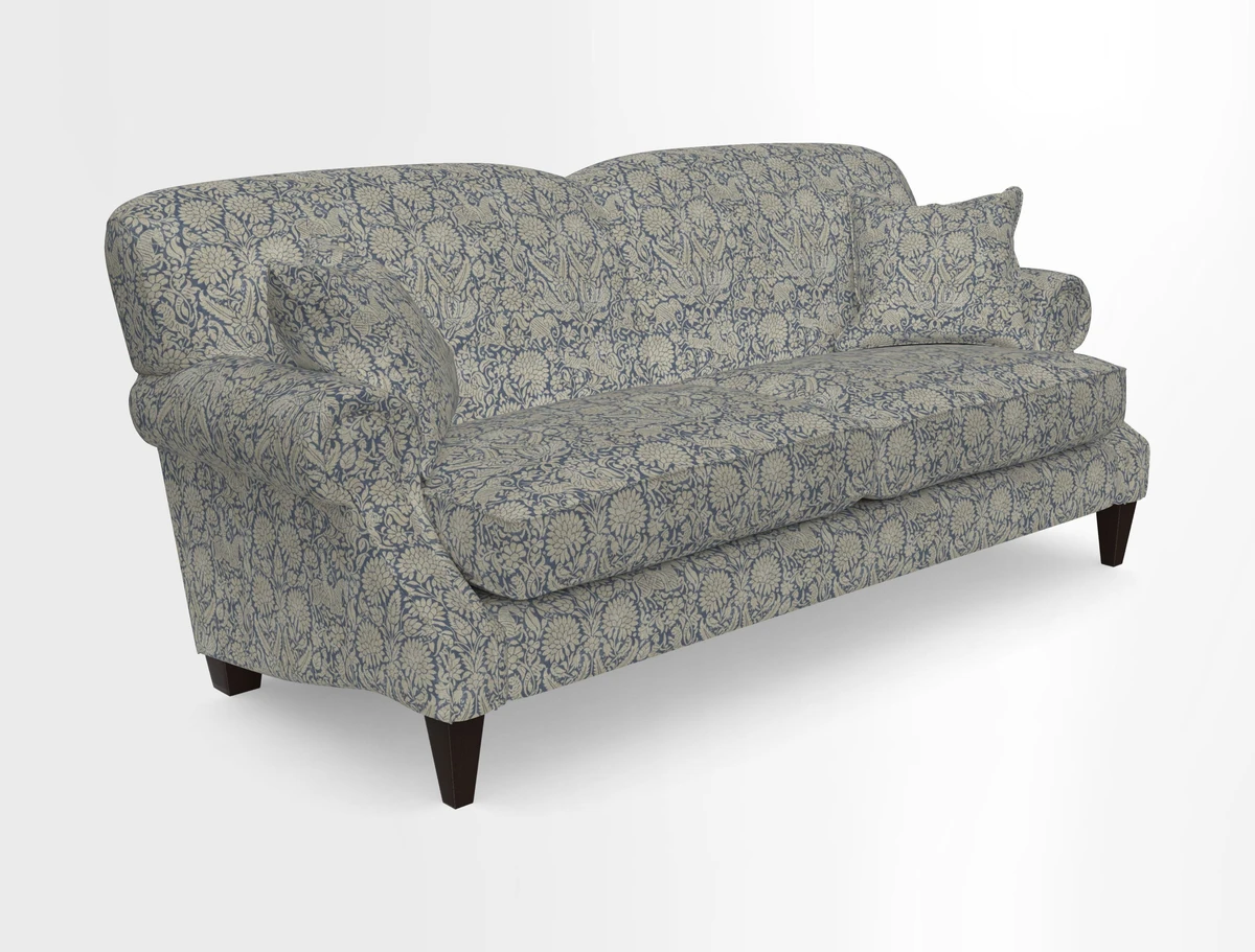 Tangmere 3 Seater Sofa in Floral Linen L'Oiseaux Tapestry 