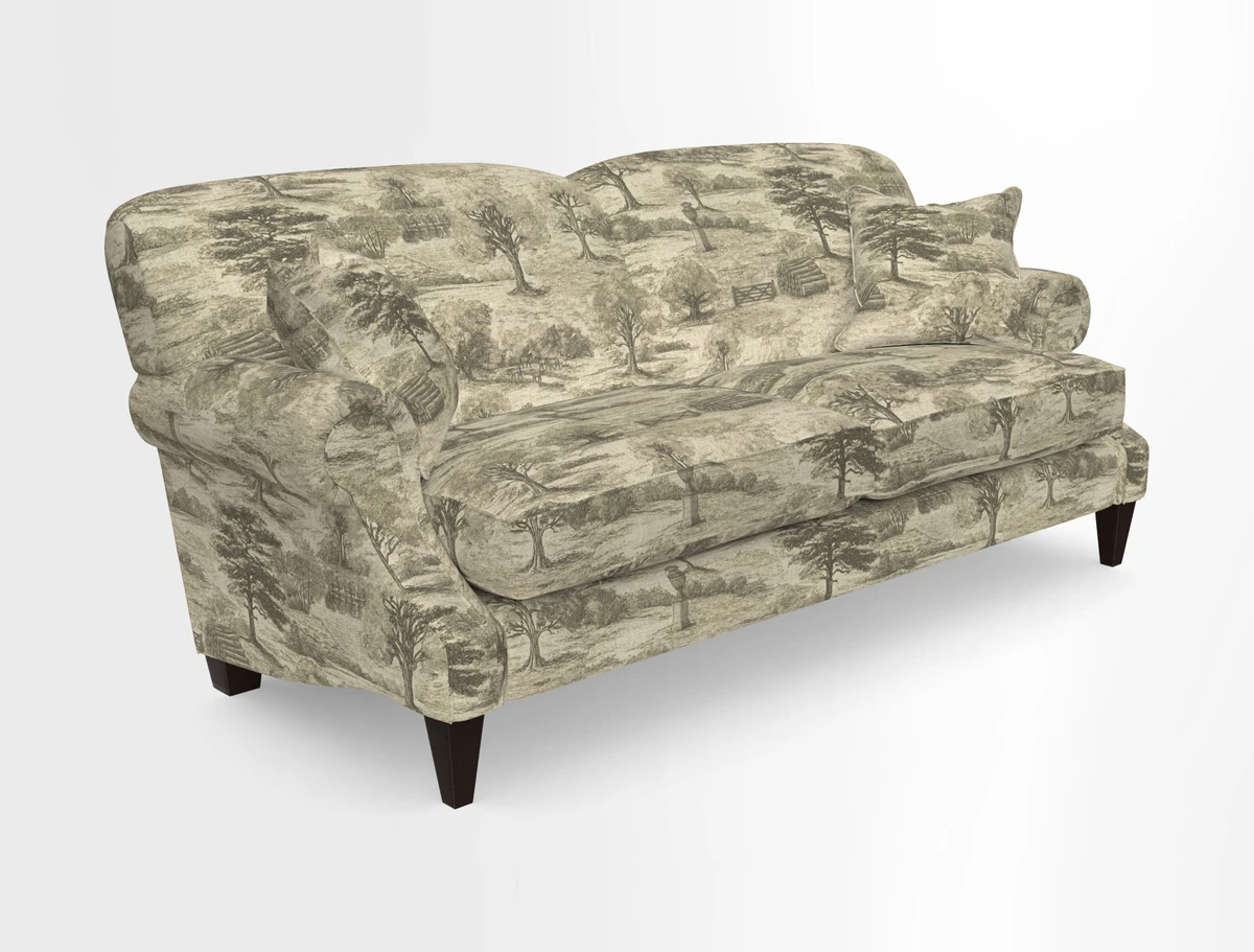 Tangmere 3 Seater Sofa in Floral Linen L'Oiseaux Tapestry 
