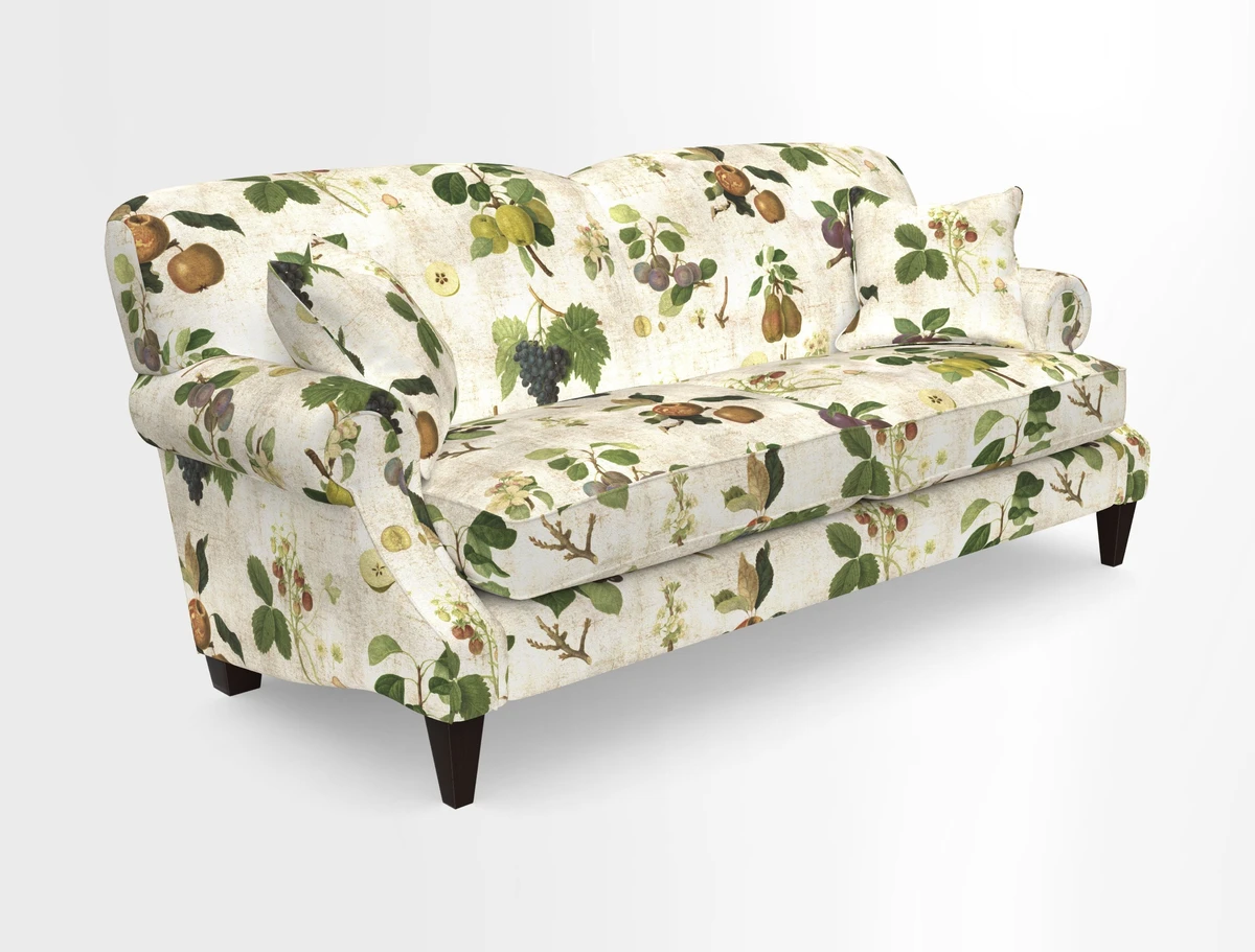 Tangmere 3 Seater Sofa in Floral Linen L'Oiseaux Tapestry 